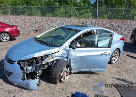 2012 Hyundai Elantra Limited (Ulsan Plant) из США, поврежденный, VIN KMHDH4AE1CU218856